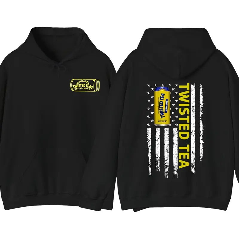 Twisted Tea Logo Flag Sided Fall Unisex