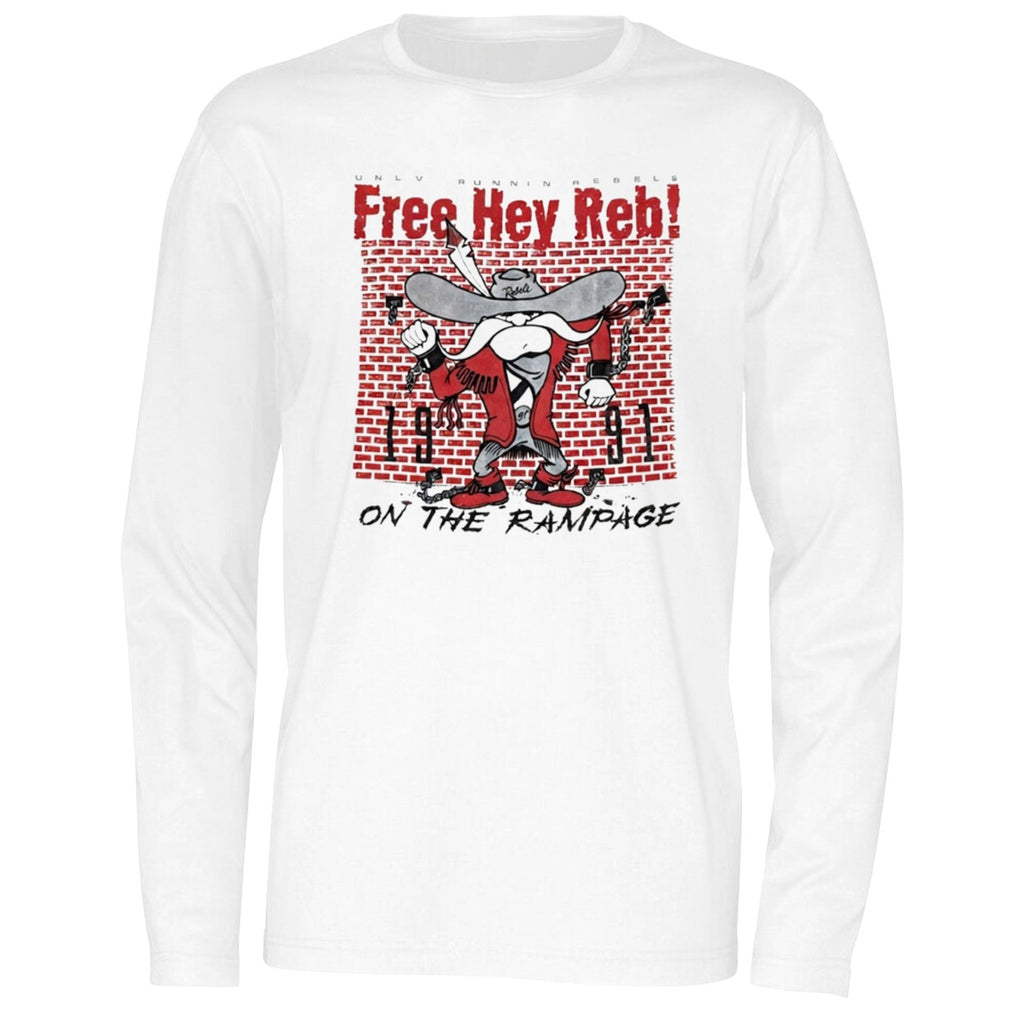 UNLV Runnin Rebels Free Hey Red On The Rampage 1991 Shirt