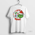 Viral Cleveland Browns X Santa Grinch I Love Browns Christmas White Tee Shirt Sweater