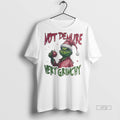 Viral Not Demure Very Grinchy Christmas White Tee Shirt Sweater