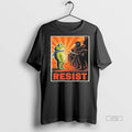 Viral Portland Frog Protest Resist Retro Sunset Tee Shirt Sweater