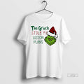 Viral The Grinch Stole My Lesson Plans Christmas White Tee Shirt Sweater