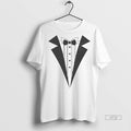 Viral Tuxedo Suit Neck Tee Shirt Sweater