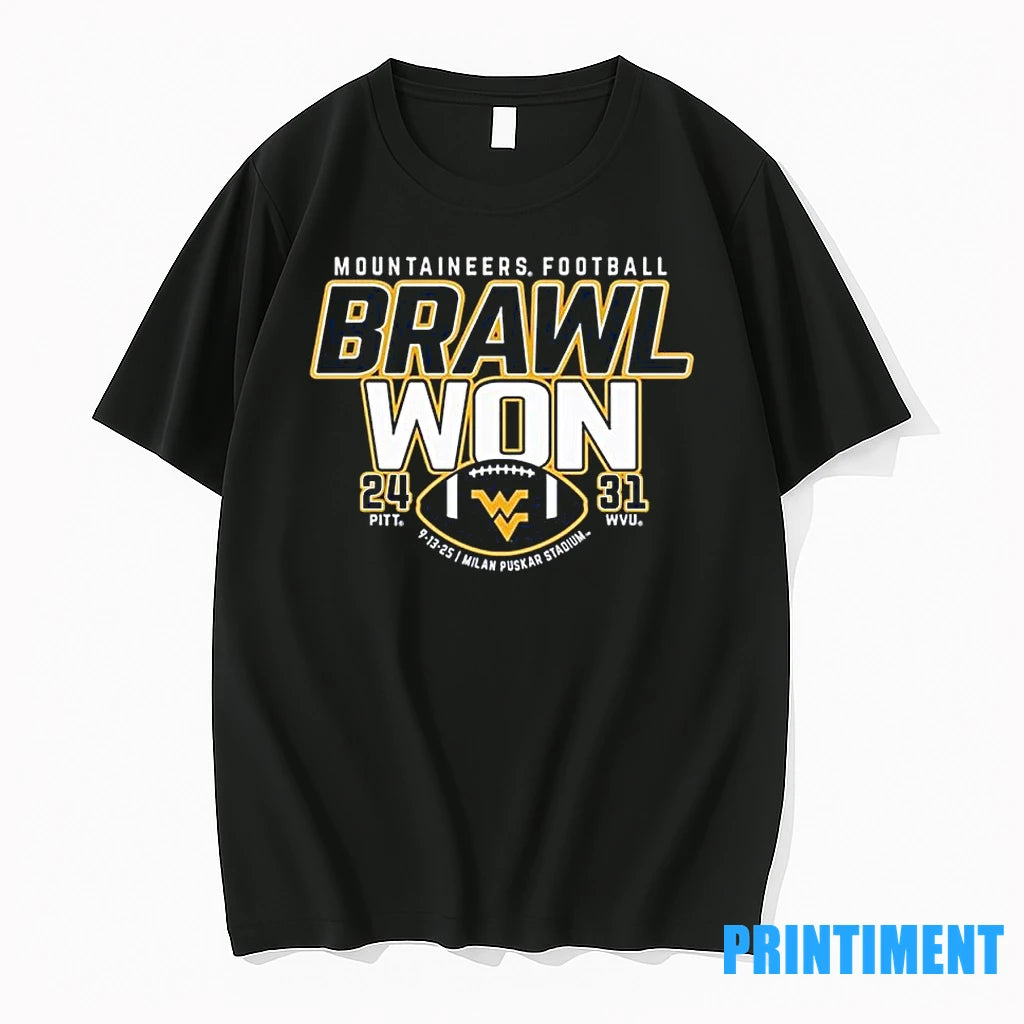 West Virginia Mountaineers Beat Pittsburgh Panthers Brawl Won Score Tshirts Sweater