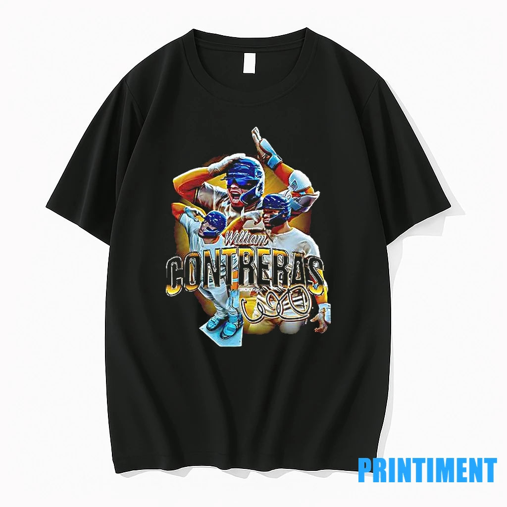 William Contreras Players Baseball Action Signature Tshirts Sweater