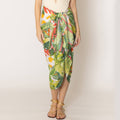 Tropical Floral Print Beach Wrap Skirt Sarong
