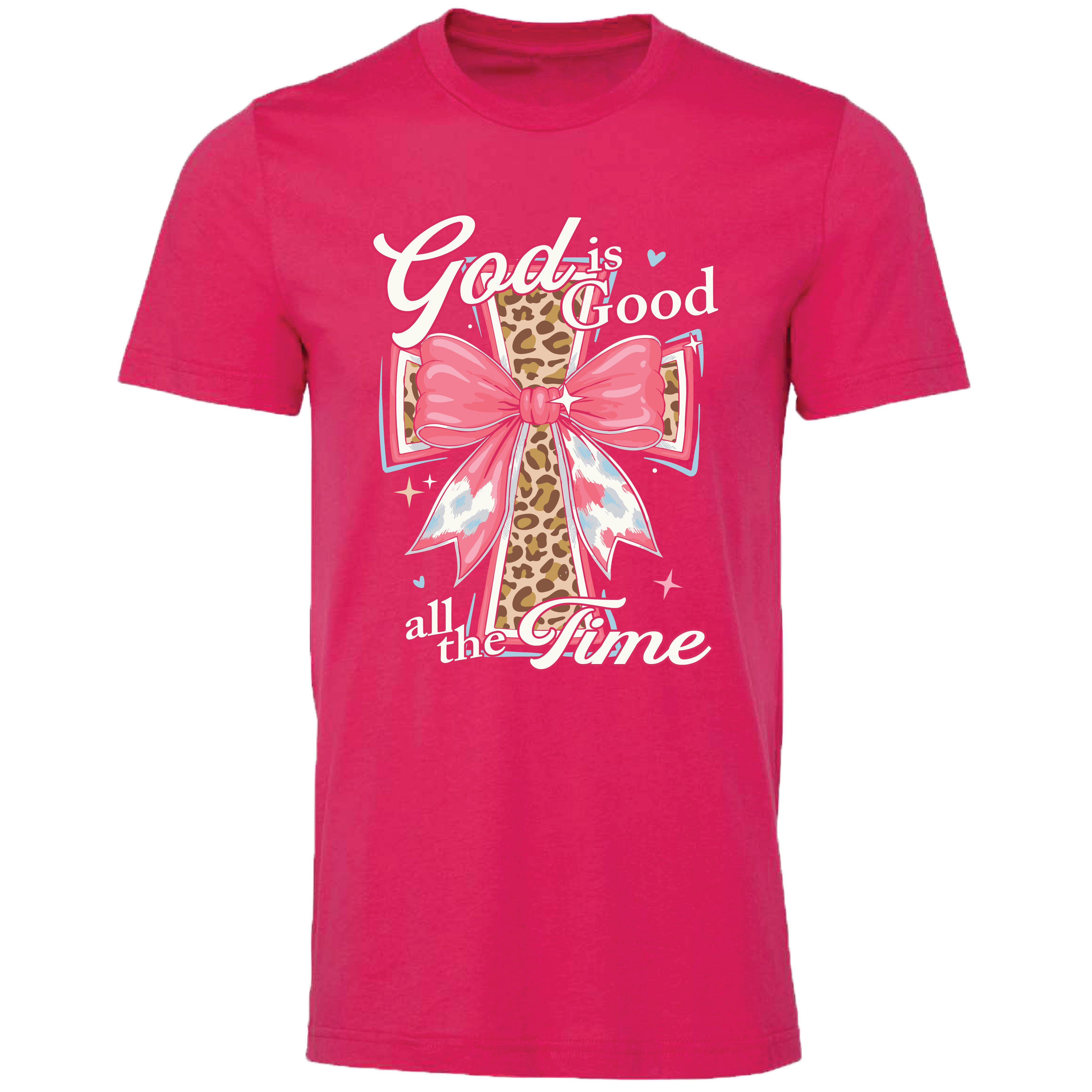 LM-202 God Is Good Cross - Fuchsia