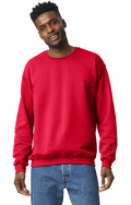 Custom Designed - Crew Sweatshirt (Red) Adult, Gildan, Heavy Blend 50/50 Fleece