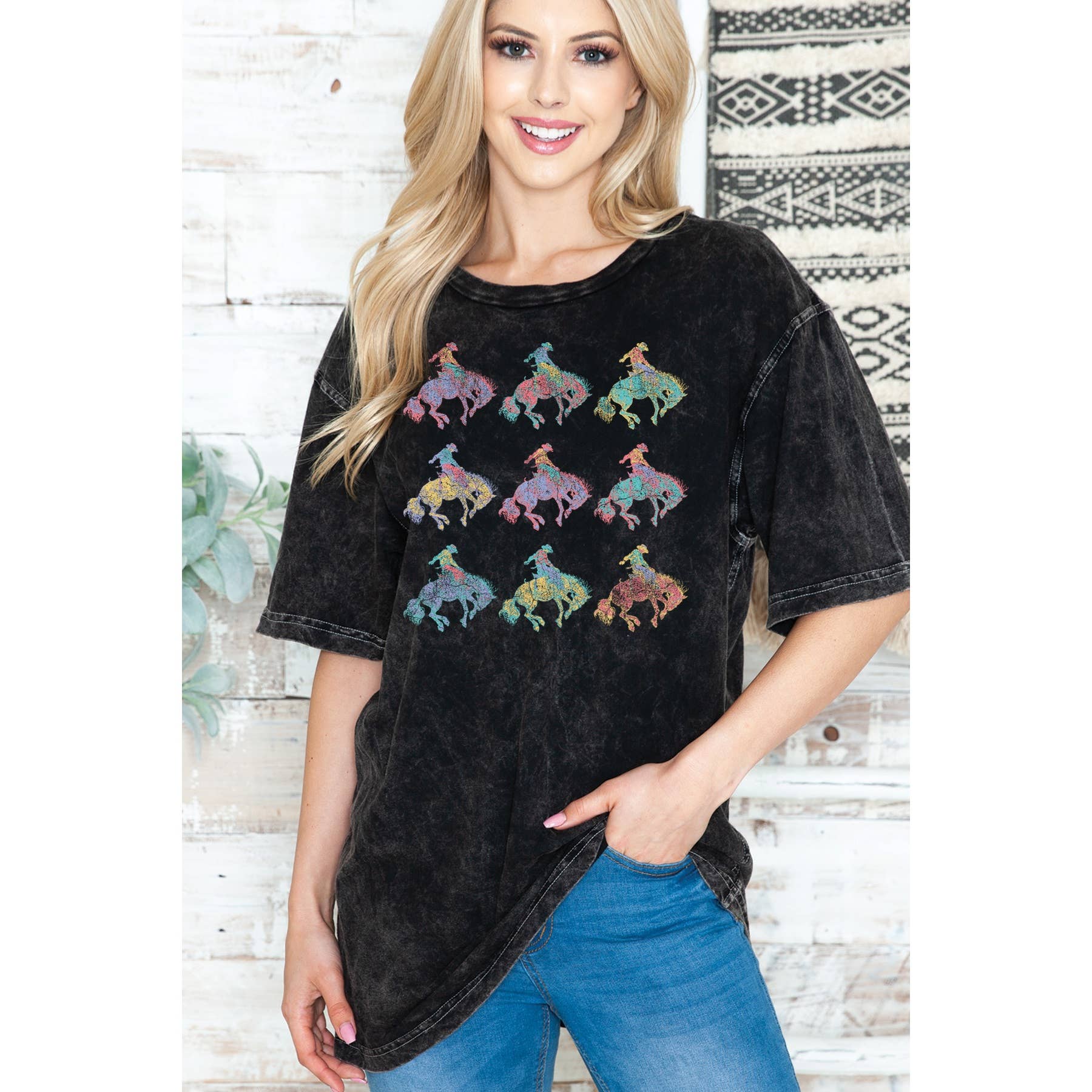 Cow Boys - Unisex Oversized Mineral Wash