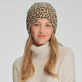 Leopard Pattern Trendy Knit Cuff Beanie