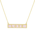 Gold-Dipped Love Pendant Necklace