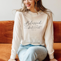 Blessed Fall Graphic Long Sleeve Shirt Custom Verse or Text