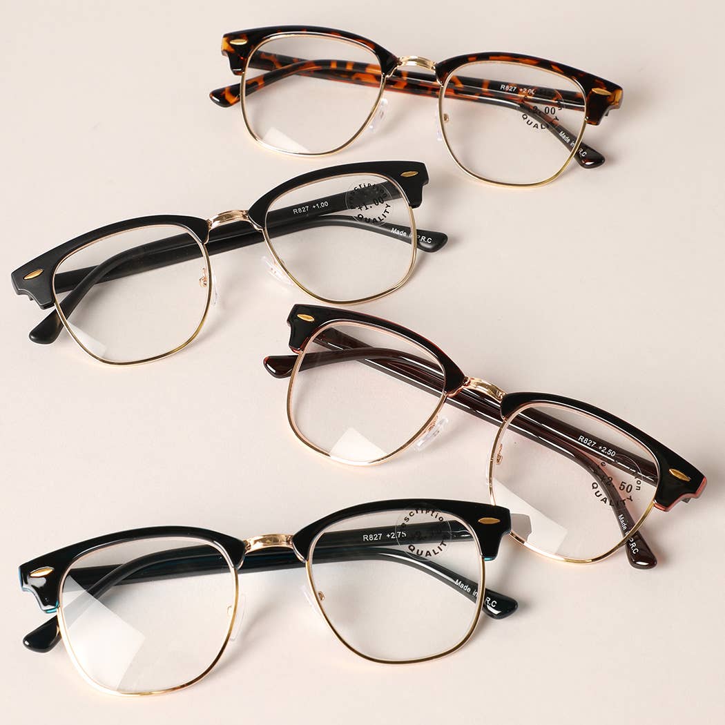 Half Cat Eye Framed Reading Glasses