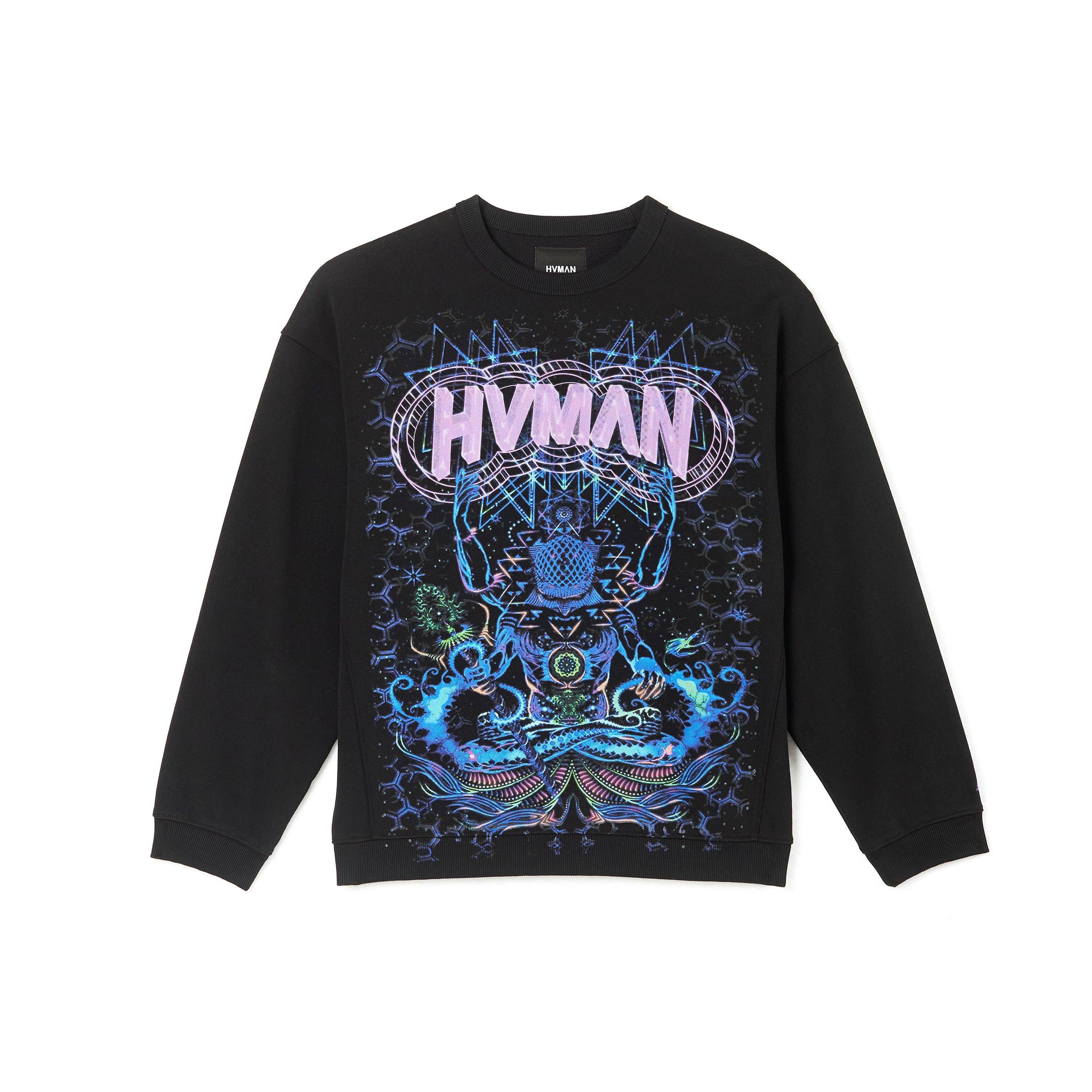 Crew Neck Sweatshirt in Black