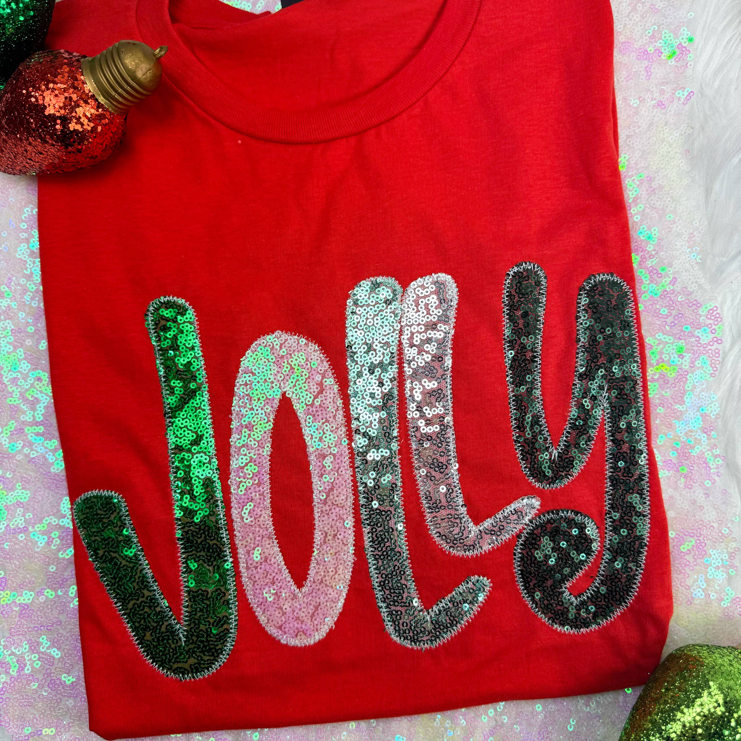 Red Jolly Merry (Christmas) Short Sleeve