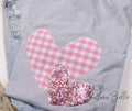 Silver Double Heart Valentine Short Sleeve