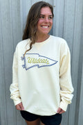 Custom Vintage Pennant Flag Graphic Sweater