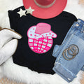 Cowboy Hat Sequin Disco Ball Everyday Tee