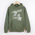 Believe Alien <3 Bigfoot Crewneck Sweatshirt Hoodie 296