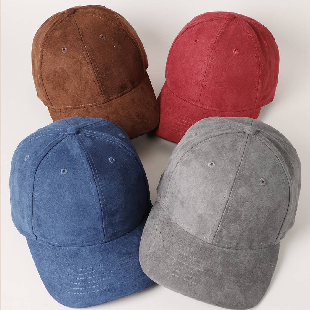 Solid Color Warm Velvet Baseball Cap