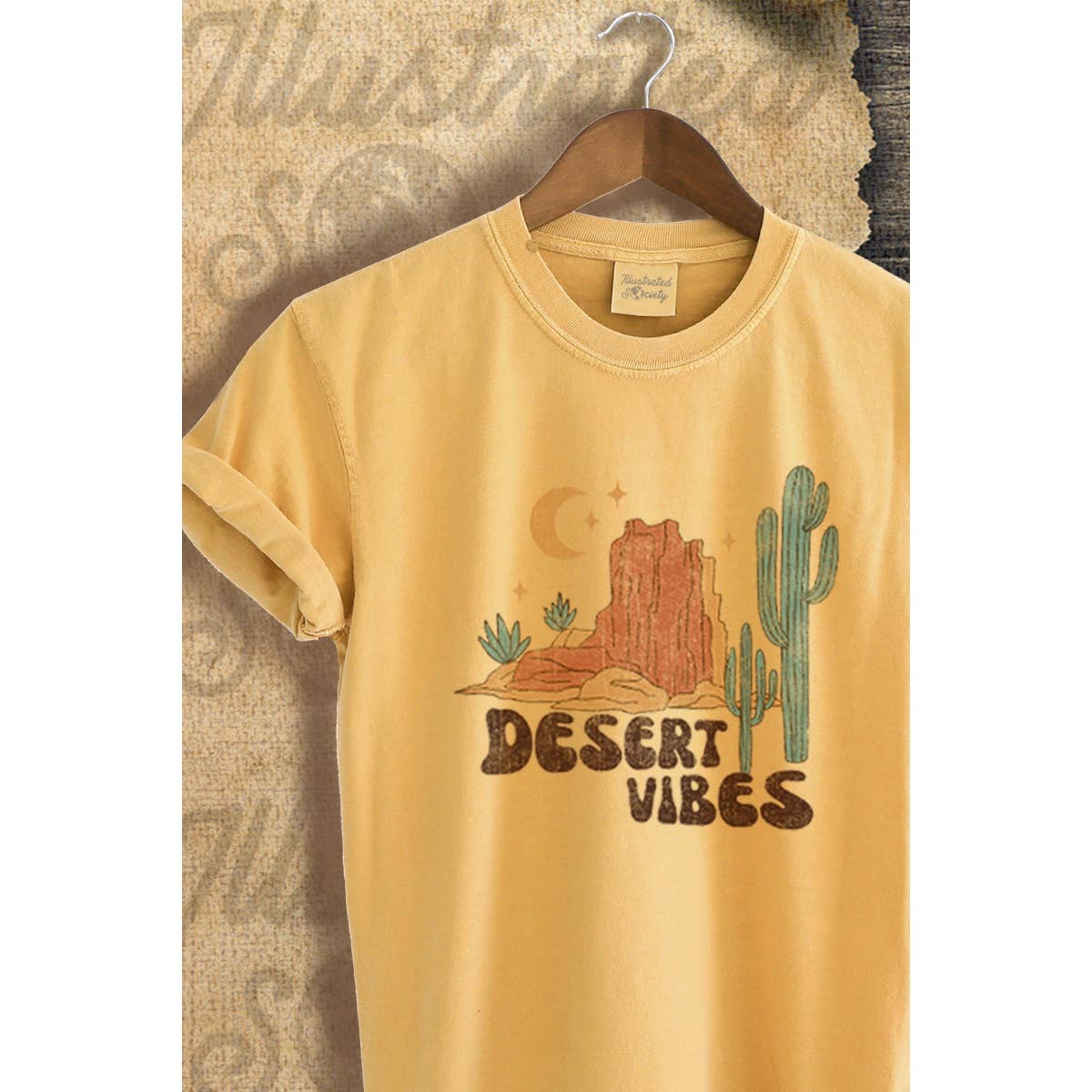 Desert Vibes  Vintage Graphic  Tee