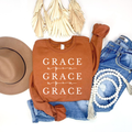 Grace Upon Grace Upon Grace Christian Sweatshirt
