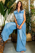 IR5325 Denim Regular Fir Casual Others Jumpsuit