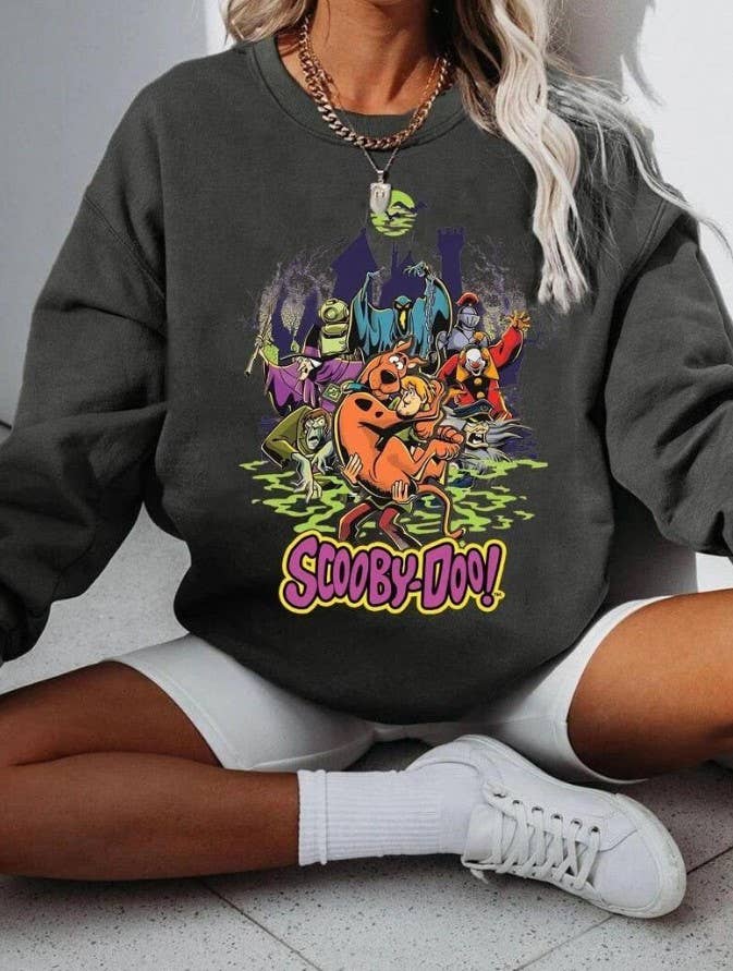 Scooby Doo Vintage Sweatshirt – Horror Movie Halloween Hoodi