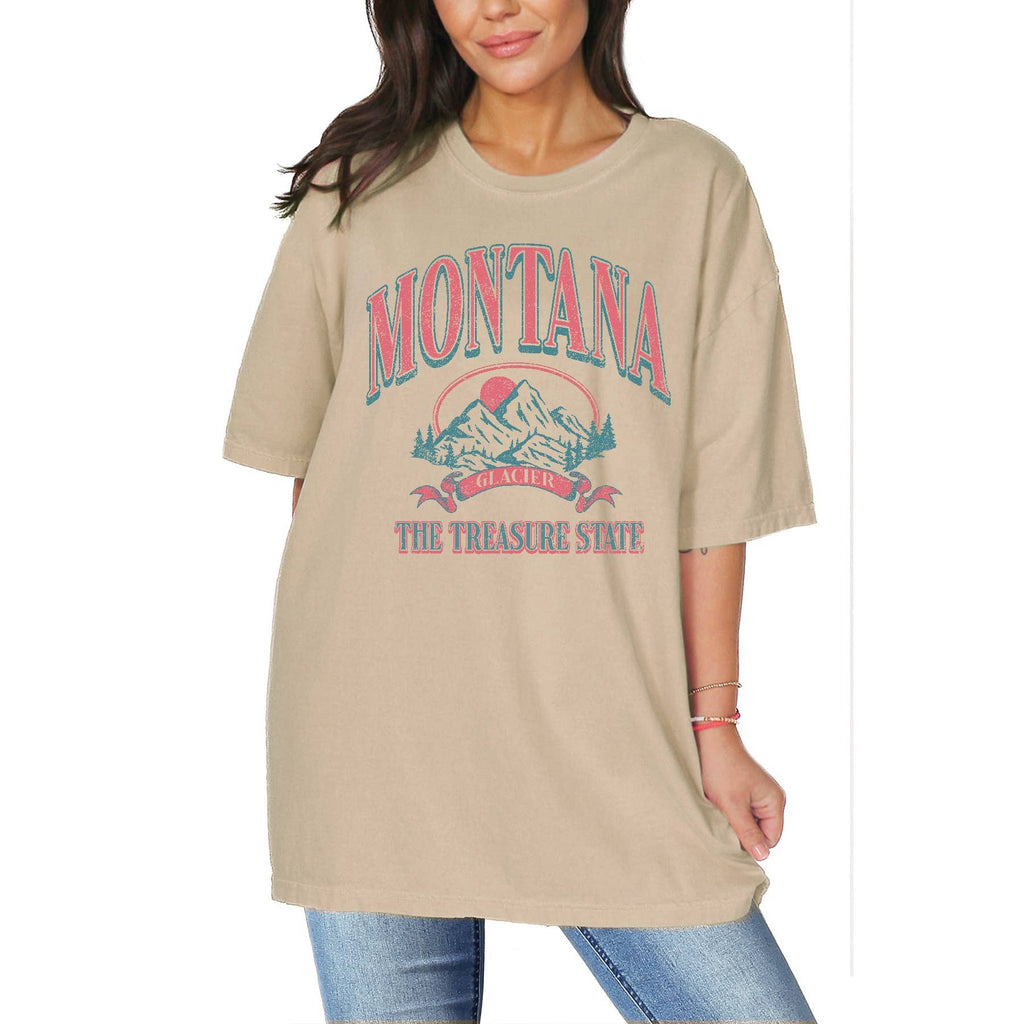 Montana Treasure State Glacier - Oversized Unisex T Unisex