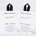 Made in America Word Pendant Necklace
