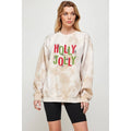 Holly Jolly Christmas Graphic Tee Tie Dye