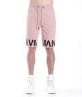 French Terry Sweatshort in Dusty Pink