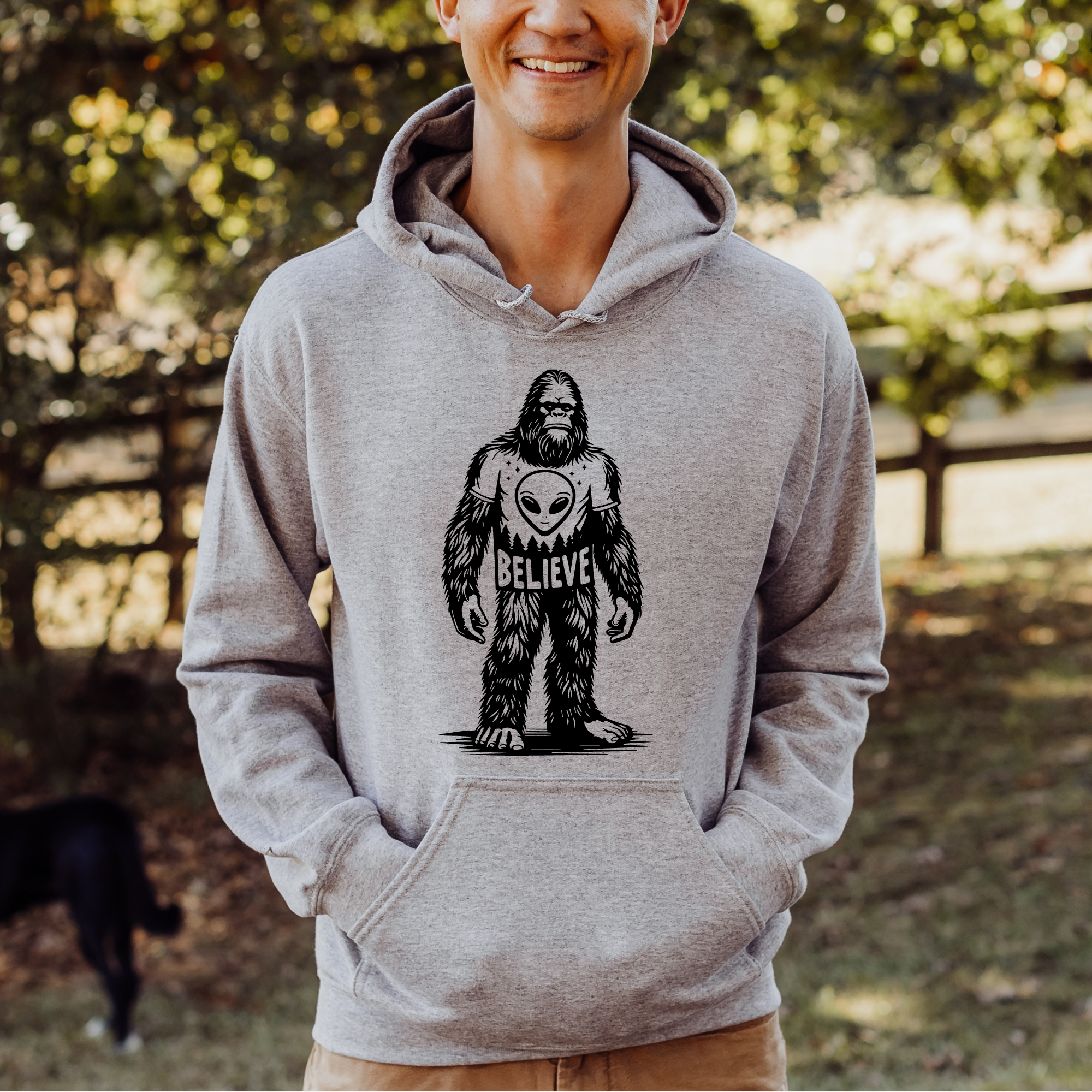 Bigfoot Believes in Alienscrewneck Sweatshirt Hoodie 269