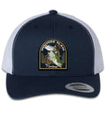 Inshore Slam 6 Panel Trucker Snap Back Navy White Hat Unisex