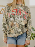 Asu Red Wolves Filled Gault Camo Sweatshirt