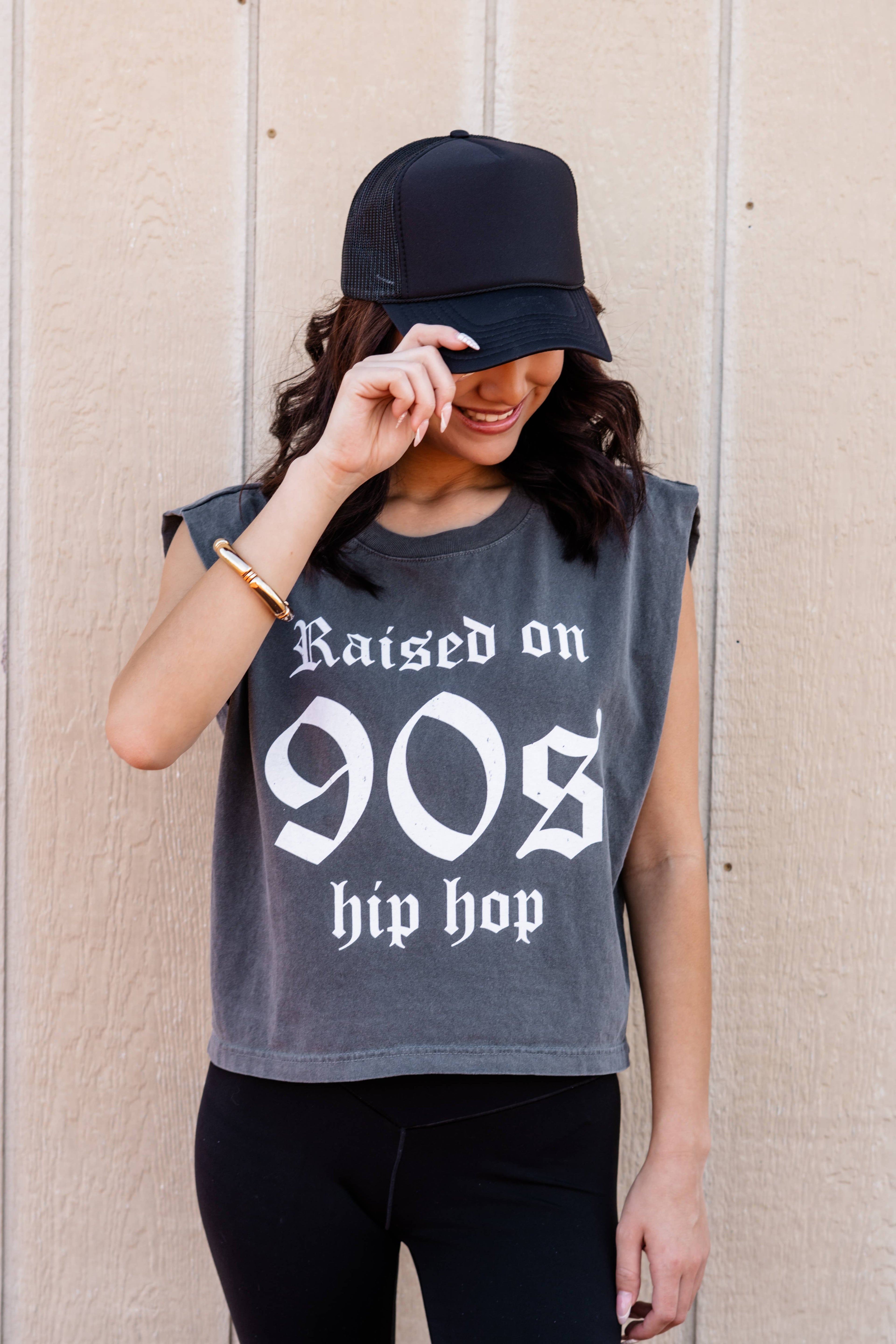 Raised On 90s Hip Hop Crop Tank, 90s Tank, Vintage Tank