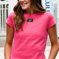 LM-TP1000- Baby Doll Top Ss-Hot Pink