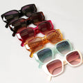 Women's Tinted Rhinestone Frame Sunglasses