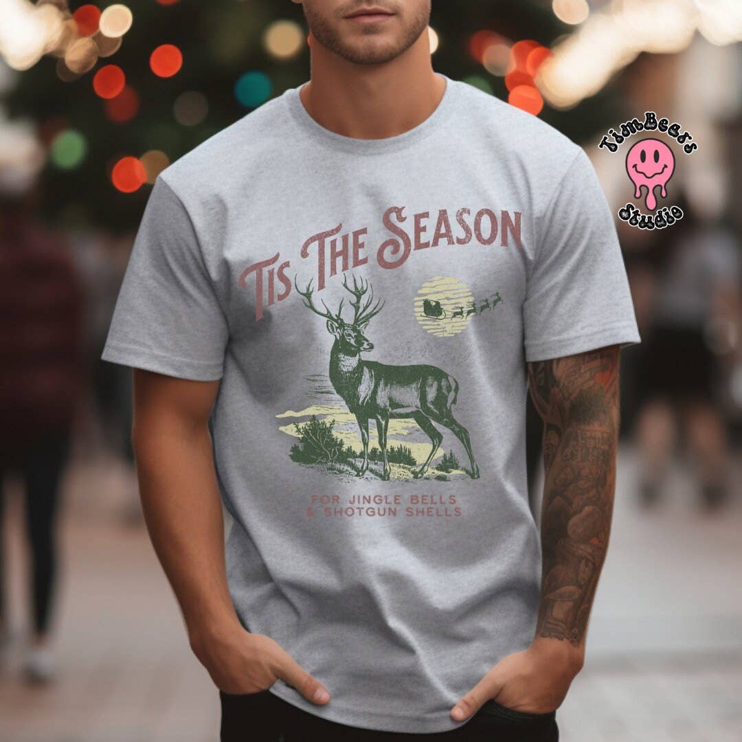 Deer Hunting Christmas T-Shirt - 'tis the Season