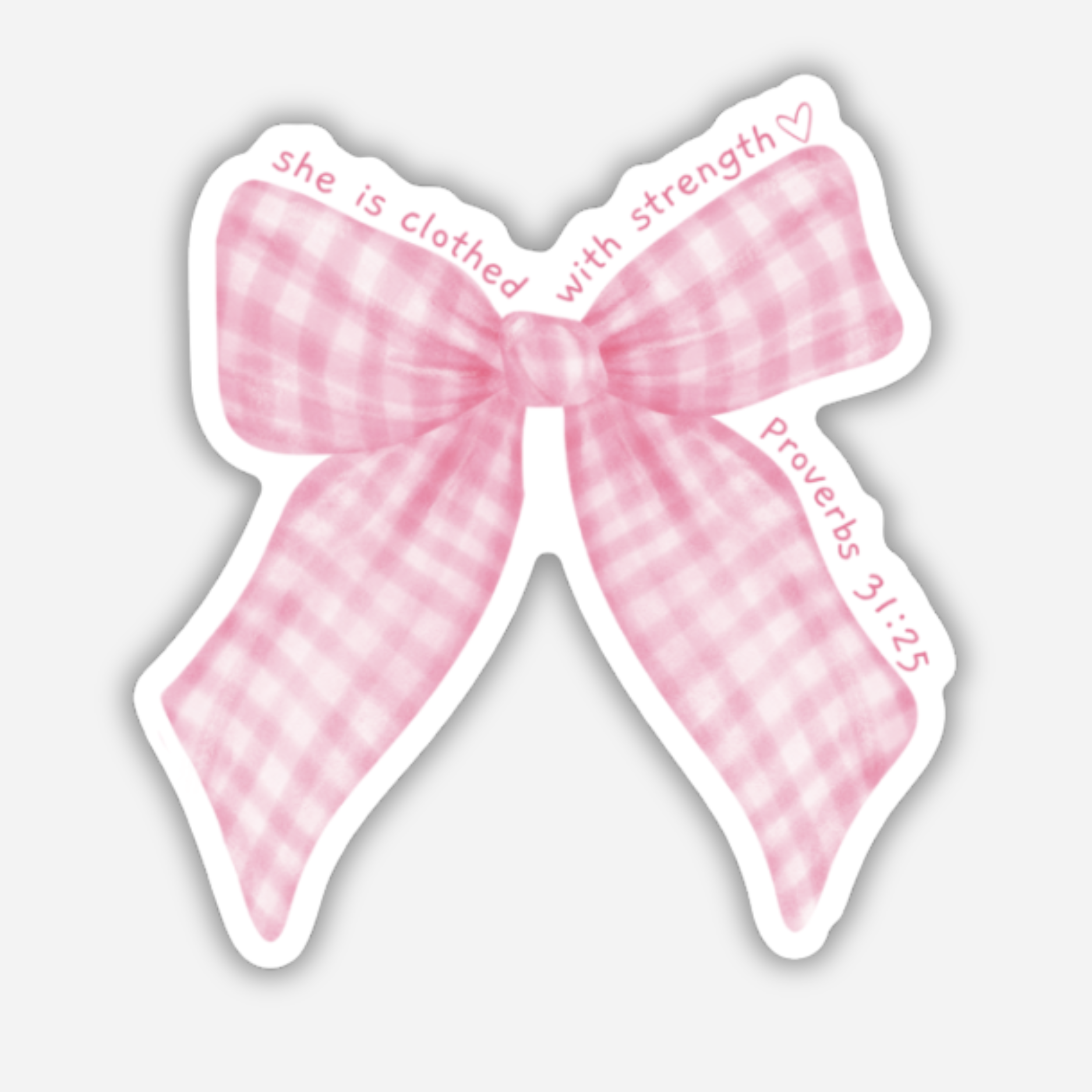 Coquette Bow Bible Sticker | Christian Stickers | Faith