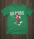 Go Birds Snowball Santa Football Christmas T-Shirt