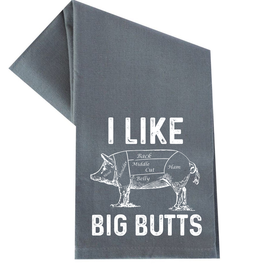 I Like Big Butts Bbq Tea Towel Unisex