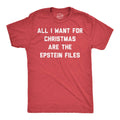 All I Want For Christmas Are the Epstein Files Men's T Shirt
