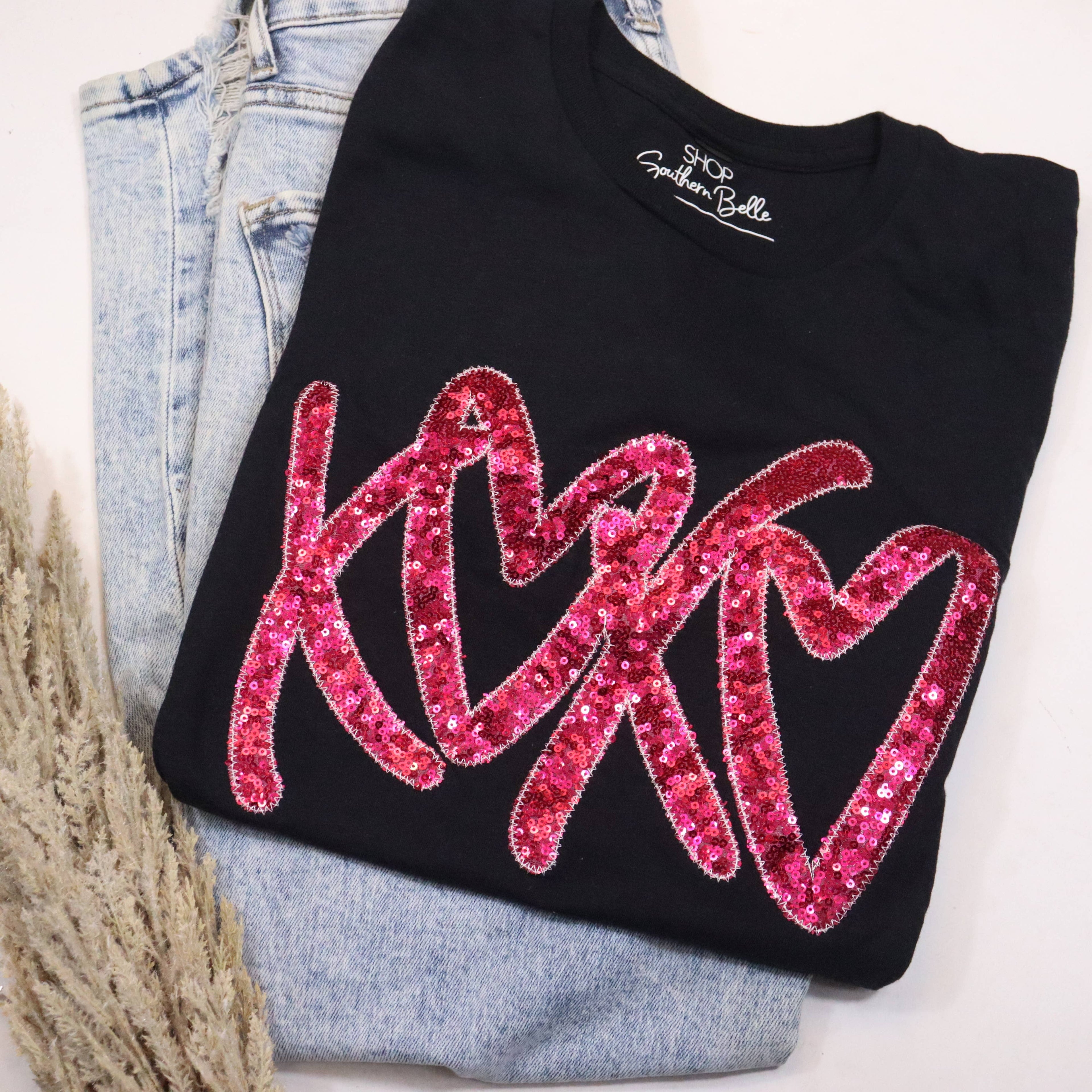 Valentine Xoxo Embroidered Short Sleeve