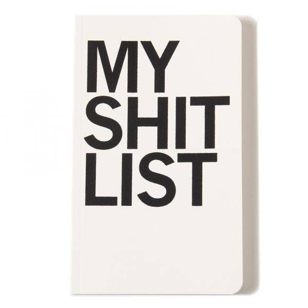 Shit List Notebook Unisex