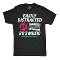Easily Distracted By 80s Music Men's T Shirt