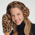 Leopard Faux Fur Print Earmuffs