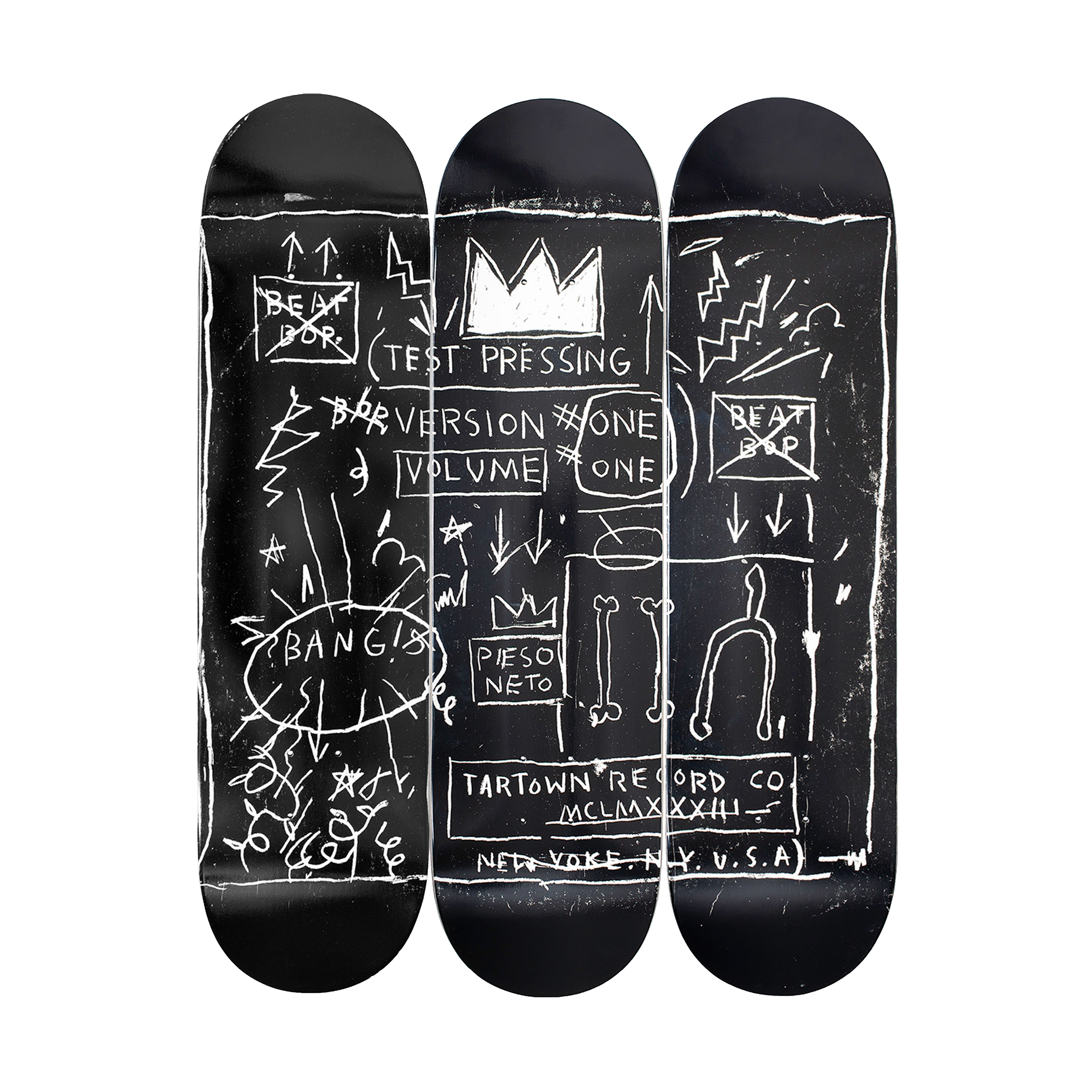 Basquiat "Beat Bop" Skateboard Decks (Set of 3)