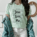 Jesus Loves Me Hymn T-Shirt - Black Ink