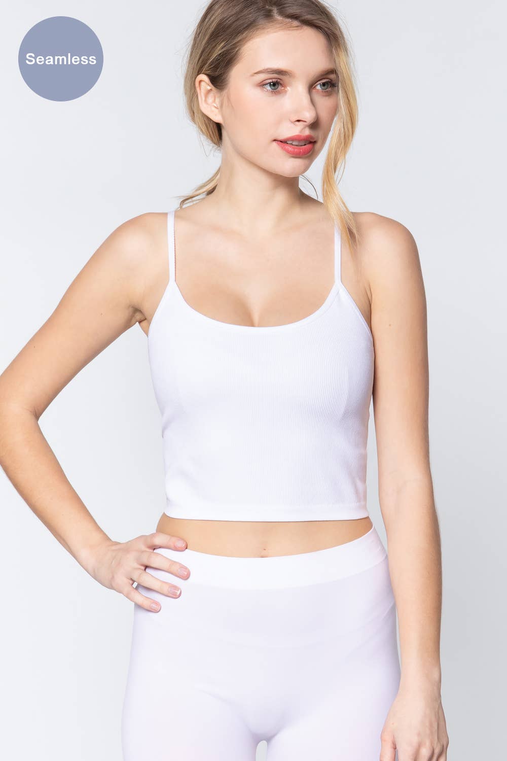 ..SI-19376 Fitted Rib Seamless Cami